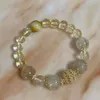 Instagram Nuovi capelli cinesi Capelli single anello singolo maschile e femminile tigre giallo Bracciale in cristallo bianco Bracciale