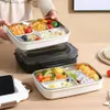 Bento Boxes Thermal Isolation Bento Lunch Box New 3/4 Rids Leakproof Table Box Dålig bärbar matvarmare Box Adult L49