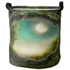 Laundry Bags Jungle Arbor Woods Moon Green Dirty Basket Foldable Waterproof Home Organizer Clothing Kids Toy Storage