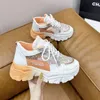 Casual Shoes Inner Heightened Little White Women's Spring 2024 Summer Mesh Sports Breathable Dad Red Versat