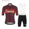 Jersey Cycling Sets Eroica Cycling Jersey Set Short Seve Road Bike Jersey Mtb Zużycie Szybkie suche lato Ropa Ciclismo Hombre L48