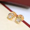 Trinity Earring Chanms for Woman Trumpet Stud Designer Diamond Fine Silver T0P QUALITÀ ALTA MAGGIOR COTTA DI QUALITÀ 925 Silver Gold 18K con Box 006