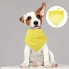 Dog Apparel 4 Pcs Pet Bib Bandana Scarf Large Po Prop For Dogs Solid Color Polyester Decor