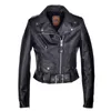 여성 오토바이 재킷 Schott Lamb Leather Black Jacket