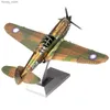 الألغاز ثلاثية الأبعاد P-40 3D Metal Puzzle Model Kits DIY Laser Cut Buzzles Jigsaw Toy Y240415