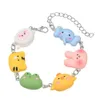 Haruku Fengins Zoo Meeting Friend Bracelet Soft Girl Cute Sheep Frog Elephant~