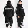 セット冬の子供の暖かいスノーボードセットに加えてベルベットと濃厚な屋外スポーツ風力防止用防水性の子供用スーツ