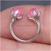 Nose Rings & Studs Evil Eye Combination Set 8Pcs/Lot Hoop Body Piercing Women Fashion Accessories0.8X7Mm Drop Delivery Jewel Dhgarden Dhibp