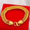 Vietnã Shajin Bracelete masculina Trendência da cadeia Trend Gold Bracelet Bracelet Luxuring Jóias de luxo duradouras