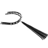 Chokers Choker Leather Tassel Long Necklace For Ladies Metal Nitets Punk Charms Halsband Lyxiga smycken Drop Delivery Pendants DHRCA