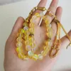 Kryształ Tasbih Shining Stone Muzułmanin 33 Kulki Bransoletka Turcja biżuteria Islamska Akcesoria Modlitwa koralika Arabska Misbaha Tasbeeh240403