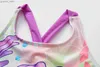 One-Pieces 2~10Y Toddler Baby Girls Swimwear one piece Girls Swimsuit Kids cartoon swimwear Beach wear Y240412