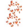 Decorative Flowers Fall Leaf Garland Artificial Vines 2 Hanging Autumn Fireplace Door Thanksgiving Party Decoration For Diwali