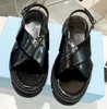 Женские тапочки Fashion Beach Толстый нижний платформа платформа Lady Sandals кожа высокие каблуки Slides Slides Size35-40