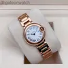 Montres de concepteurs Carter de haute qualité pour hommes femmes Womens Watch Blue Balloon Series 18K Rose Gold Quartz Business Designer Wrist pour hommes