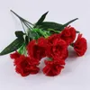 Decoratieve bloemen 1 Bunch 10 Head Fake Cannation Artificial Plastic Plants Home Party Decoratie Bruiloft Bridale accessoires