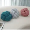 Pillow Knitting Yarn Throw Pillows Nordic Hairball Knotted Ball Solid Color Two Strand Rope Cute Home Decor