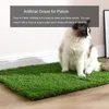 Decorative Flowers 1Pc PE Simulated Lawn With Drainage Holes Artificial Grass Rug Easy To Clean Indoor Outdoor Realistic Synthetic For