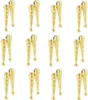 KDG Bolo Tie Tips Replacement Zinc Alloy Clock 12 pieces set BOLO tie accessories 2207209749840