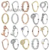 designer bijoux femmes argent brillant bon marché rose en or rings de doigt empilables anneaux femmes originales pand0ra bijoux cadeaux