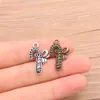 Charms 20pcs 15 21 mm Dwa kolor Magic Wand Bowknot Wiselanty ręcznie robione dekoracja vintage dla biżuterii bransoletki dla majsterkowiczów