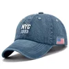Dżinsowa czapka baseballowa mężczyźni haft haft dżinsy kapelusz kasquette letni sport hip hop gorras unisex kapelusze 240410
