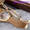 Highend AP WRISTWATCH 77244or.gg.1272or.01 Millennium Serie de 18k Rosta Rosta Gold Opal Stone Manual Mechanical Womens Watch