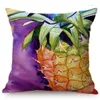Oreiller ananas tropical aquarelle de la maison de décoration de maison de décoration couverture fruits de peinture à l'huile art coton lin carré cojines
