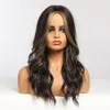 2024 High Quality 24 Inches Center Parting Long Wigs Hot Sale Brown Big Wavy Hair Wholesale Europe America Fashion Permed Dyed Rose Net Curly Wig