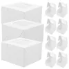 Ta ut containrar 50 st små tårta lådor Donut containerbit med fönsterkakan gåva bulk kex