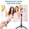 24l12d vorne und hintere Füllung Lichtverstärkungshalterung Bluetooth Stativ Selfie Stick (1085 mm)