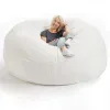 Stoelhoezen 72x35in Gigantische bontzitas Cover Big Round Softy Fluffy Faux zitzak Lazy Sofa Bed woonkamer Furniture 0415