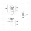 Cables Original Genuine StaTite V9718 Vintage Guitar Machine Heads Tuners With 18:1 Gear Ratio