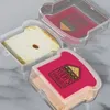 Dinnerware Portable Sandwich Box Toast Storage Reutilable Bread Preservation for Office Students Bento Lanches Acessórios