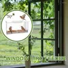 その他の鳥の供給窓フィーダー屋外透明な野生の庭の装飾水と微細な自己粘着