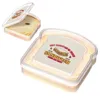 Dinnerware Portable Sandwich Box Toast Storage Reutilable Bread Preservation for Office Students Bento Lanches Acessórios