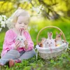 Geschenkverpackung Party bevorzugt Taschen Ostern Ohren Kordelkordelbeutel Kinderbevorzugt