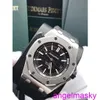 Famoso orologio da polso AP Royal Oak Offshore serie Offshore automatico immersione meccanica Belta in gomma in acciaio impermeabile orologio da uomo 15710st.oo.a002ca.01 disco nero