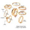 La conception des femmes de New Leaf se sentant petite et populaire anneau d'amour de 8 anneaux de joint de chaîne personnalisées créatives