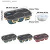 Bento Boxes Microwave Divided Plate Lunch Box With 5 Compartments Portable Bento Case Separate Dinnin Food Tray For dent Office L49