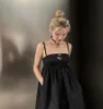 디자이너 여성 섹시한 드레스 레이디 슬립 드레스 여름 고급스러운 검은 조끼 가슴과 거꾸로 된 삼각형 파티 클럽 드레스 기본 캐주얼 드레스 스커트