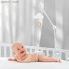 Mobiles# Baby Bed Bell Rattle Toy 0-12 Months Mobile Crib Bed Bell Toy Windup Movement Cartoon Cloud Music Box Machine Nursery Decoration Y240415Y2404172YIZ