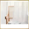 Gardinfönster chiffong skuggning tyll för vardagsrum sovrum vattentäta stans gardiner krok partition