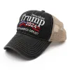 2024 Trump Hat U.S Presidentiële verkiezingen Cap Take America Back Caps Instelbare snelheid Rebound Cotton Sporthoeden 0415