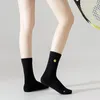 Donne calzini a colori solidi Sport Compressione assorbire il sudore ventilato alte calze ad alte deodorizzazione atletica traspirante