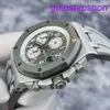 Orologio da polso AP causale Royal Oak Offshore Serie 26470IO MENS ORGHIO GRIGIO ANello in ceramica Grigio Tempo di calendario in metallo 42 mm orologio meccanico automatico