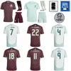 2024 Copa America Männer Kinder Mexiko Fußballtrikot 4 Alvarez 18 Chavez 17 Pineda Quinones Gallardo Vasquez Lozano Martin Rodriguez Ochoa Football Shirt Nationalmannschaft