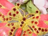 Brooches Enchanting Hyacinth Pink Cute Golden Tone Crystal Rhinestone Butterfly Brooch Pin