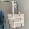 Bolsas de ombro Bohemian Beach Bag Saco de crochê Mulheres de grande capacidade Pu Bolsa de retalhos de retalhos de verão Telaving damas diariamente