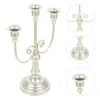 Candlers Candlelabra Holder Candlestick Stand Metalvintage Silver Europeanholders Candabrum Pilier Tables de cheminée